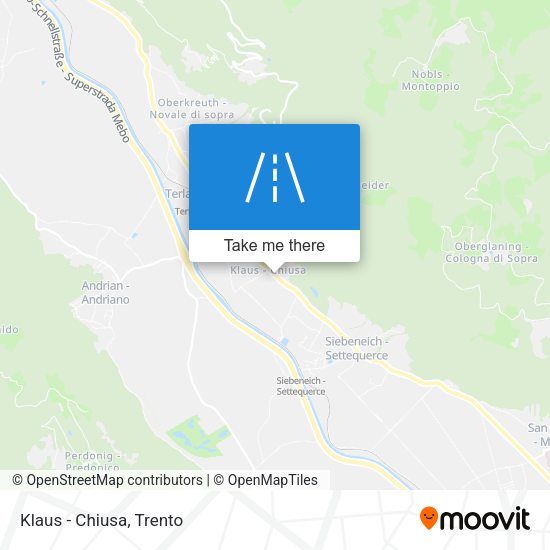Klaus - Chiusa map