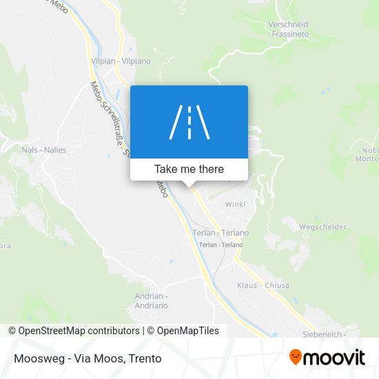 Moosweg - Via Moos map