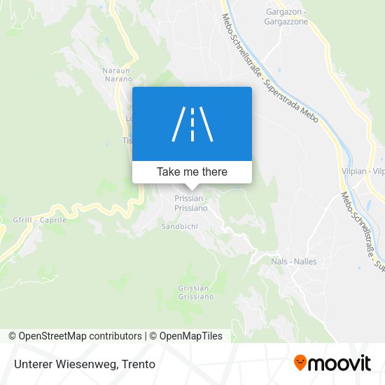 Unterer Wiesenweg map