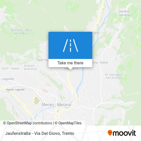 Jaufenstraße - Via Del Giovo map