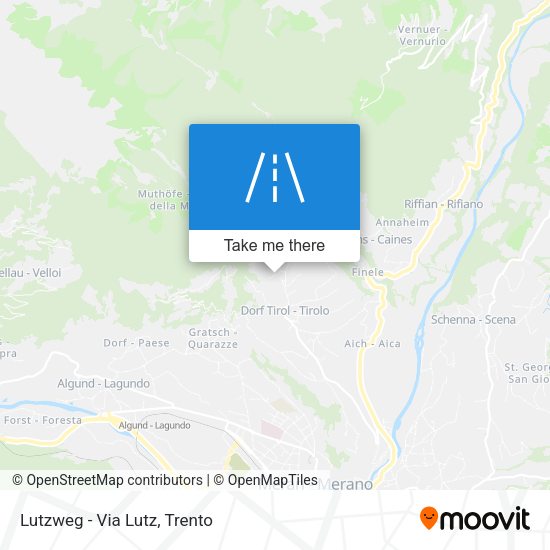 Lutzweg - Via Lutz map