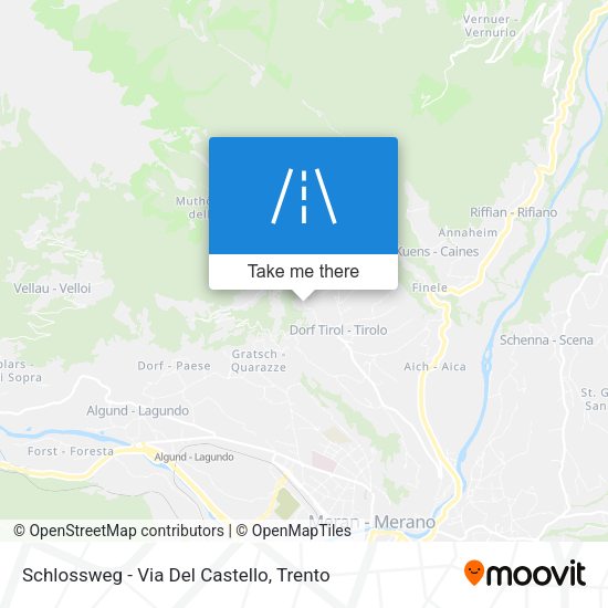 Schlossweg - Via Del Castello map