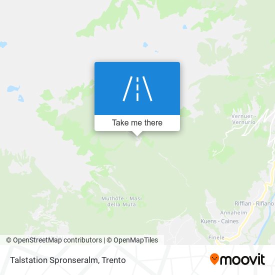 Talstation Spronseralm map