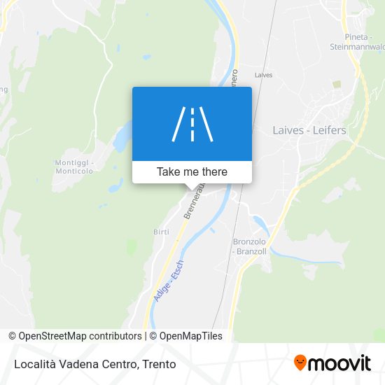 Località Vadena Centro map