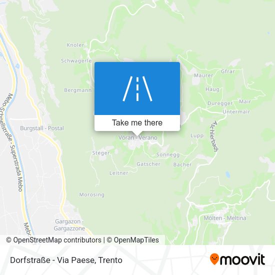 Dorfstraße - Via Paese map