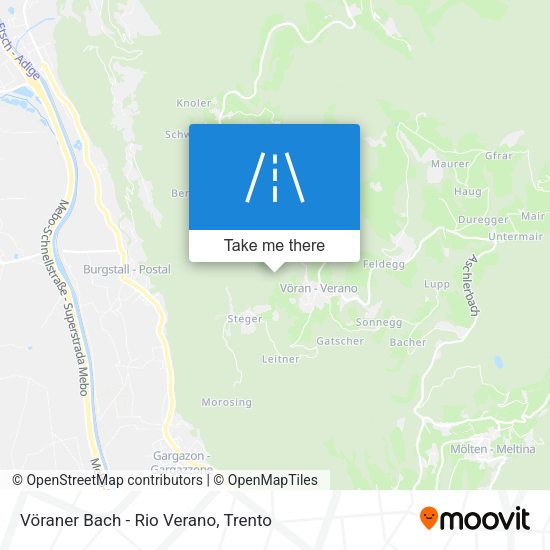 Vöraner Bach - Rio Verano map