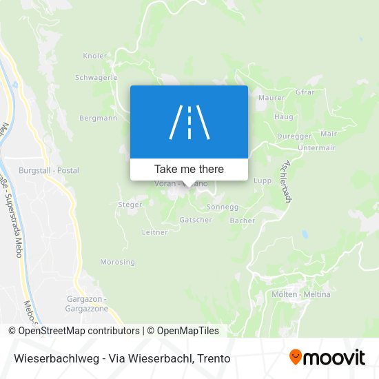 Wieserbachlweg - Via Wieserbachl map