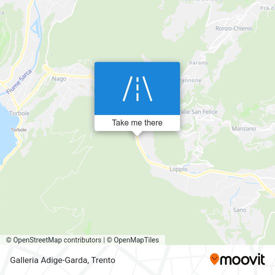 Galleria Adige-Garda map