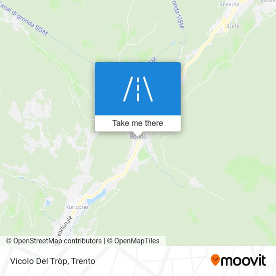 Vicolo Del Tròp map