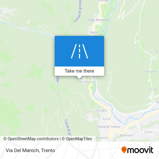 Via Del Maroch map