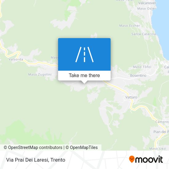 Via Prai Dei Laresi map