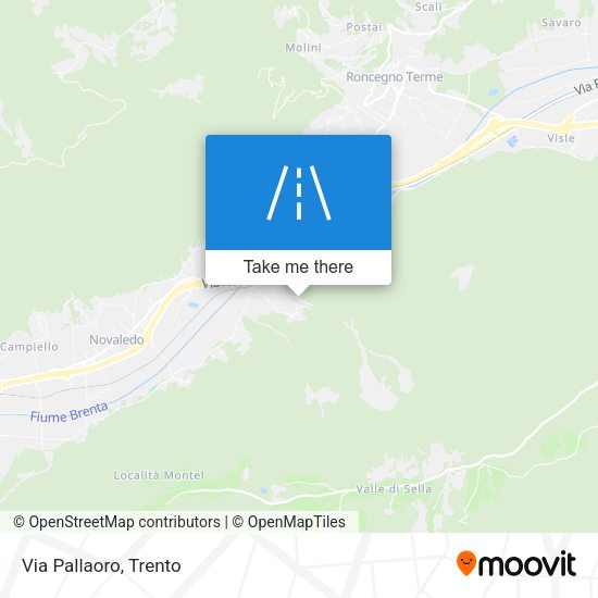 Via Pallaoro map