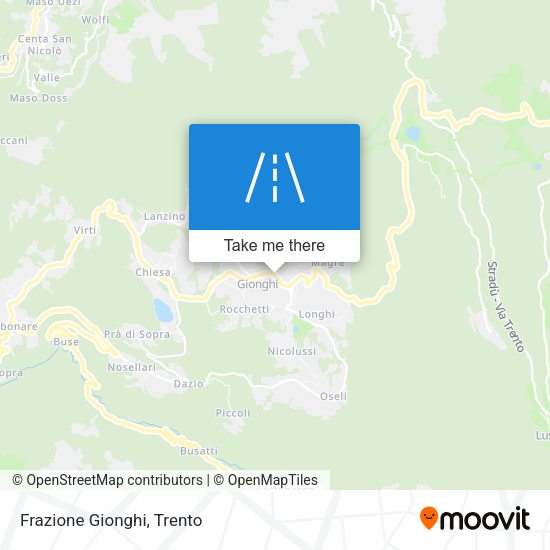 Frazione Gionghi map