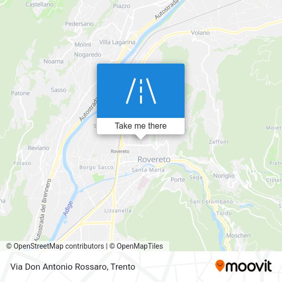 Via Don Antonio Rossaro map