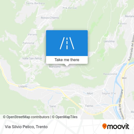 Via Silvio Pelico map