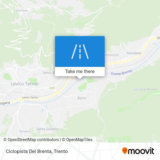 Ciclopista Del Brenta map