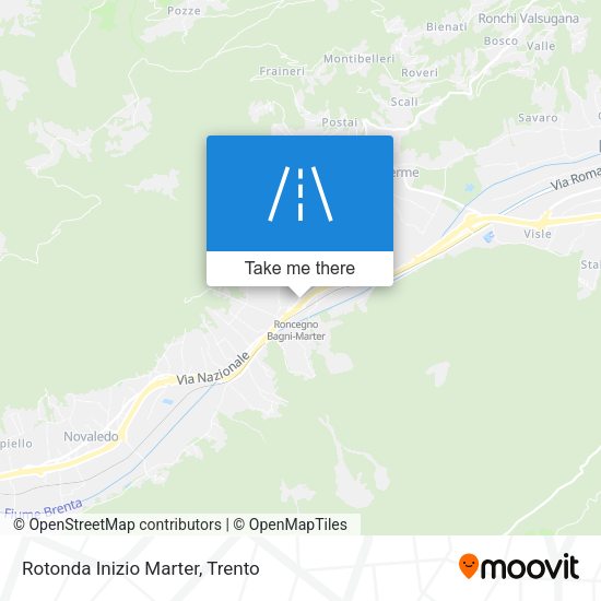 Rotonda Inizio Marter map
