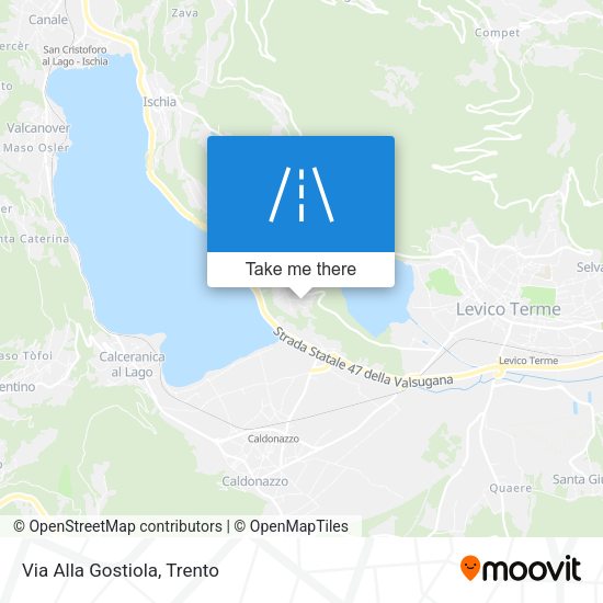 Via Alla Gostiola map