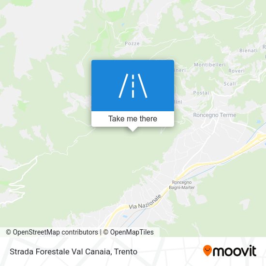 Strada Forestale Val Canaia map