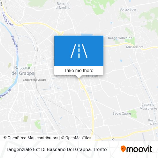 Tangenziale Est Di Bassano Del Grappa map
