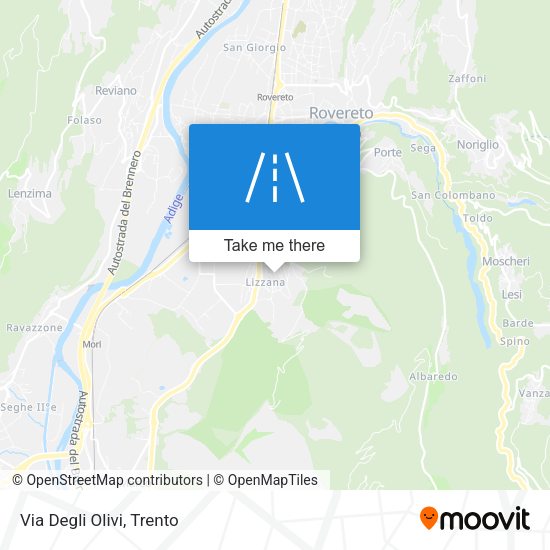 Via Degli Olivi map