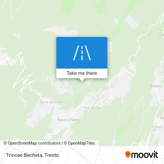 Trincee Becheta map