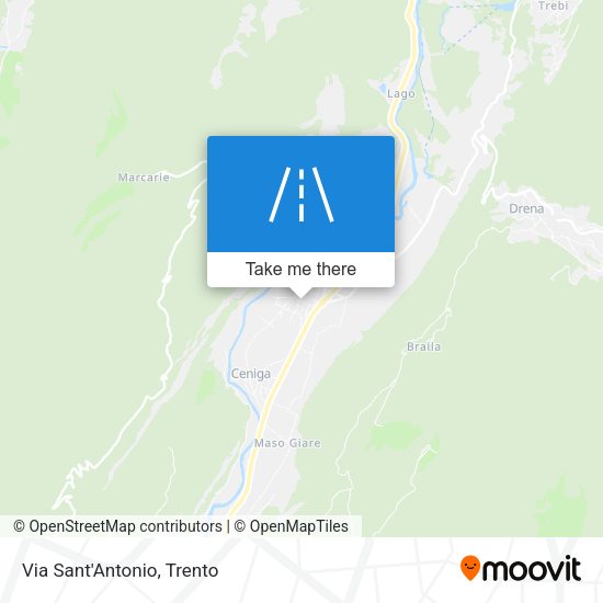 Via Sant'Antonio map