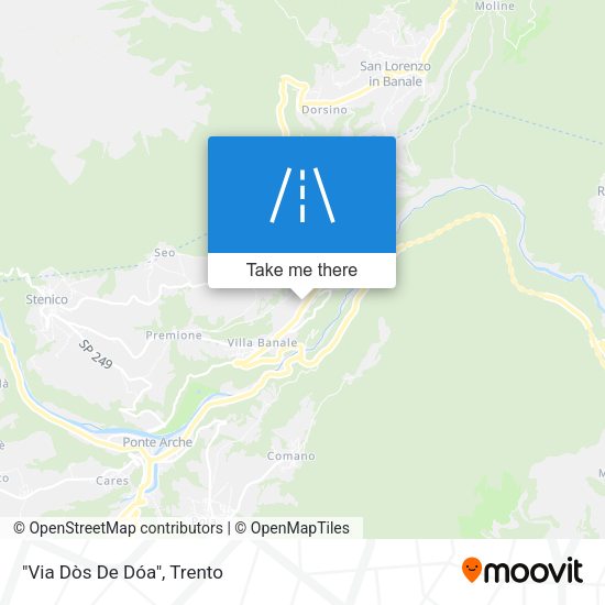 "Via Dòs De Dóa" map
