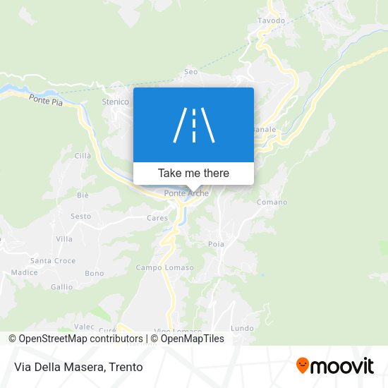 Via Della Masera map