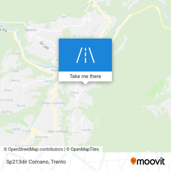Sp213dir Comano map