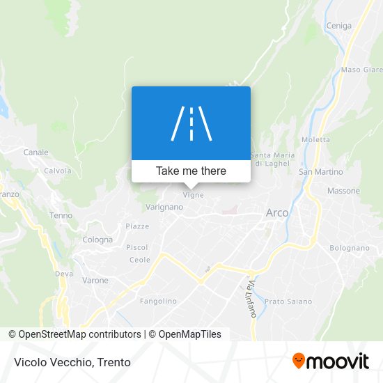 Vicolo Vecchio map
