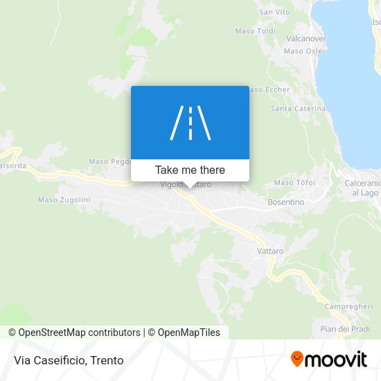 Via Caseificio map