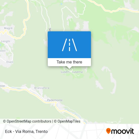 Eck - Via Roma map