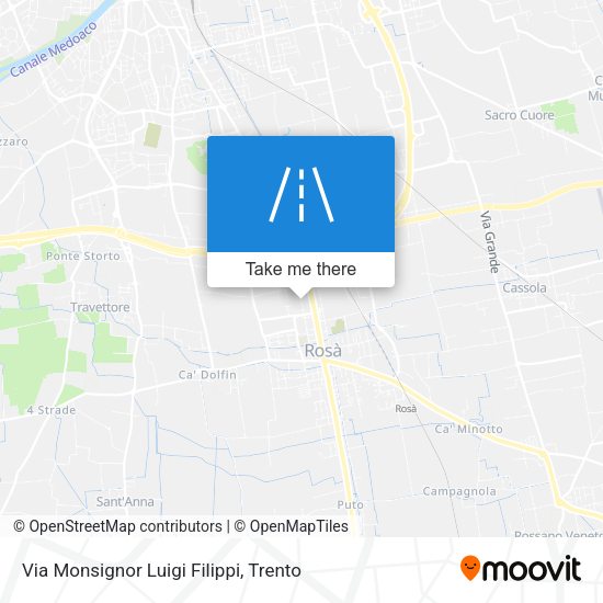 Via Monsignor Luigi Filippi map