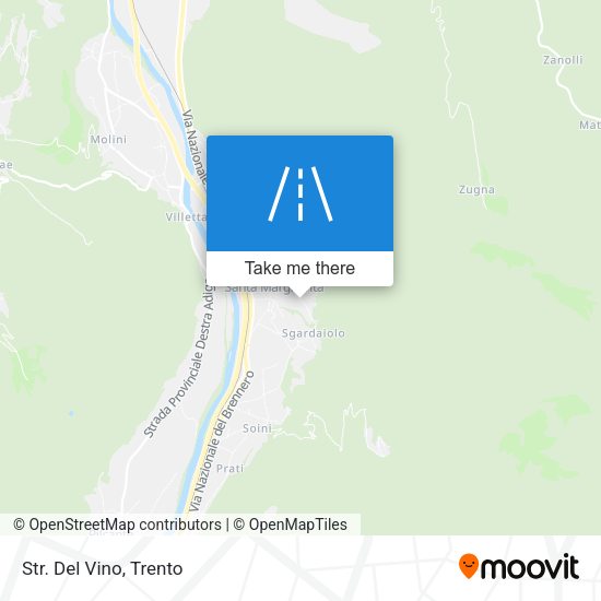 Str. Del Vino map