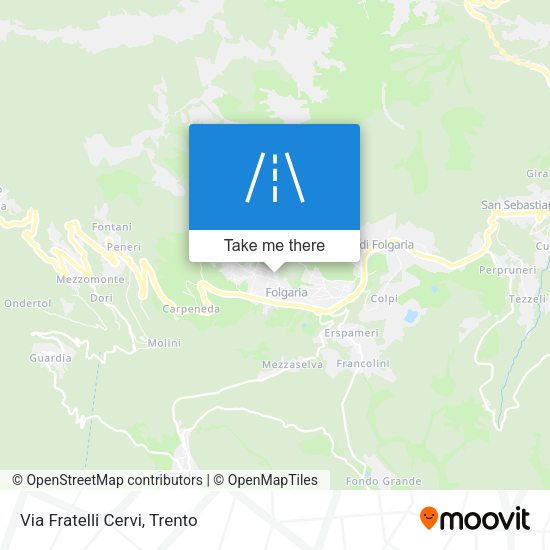 Via Fratelli Cervi map