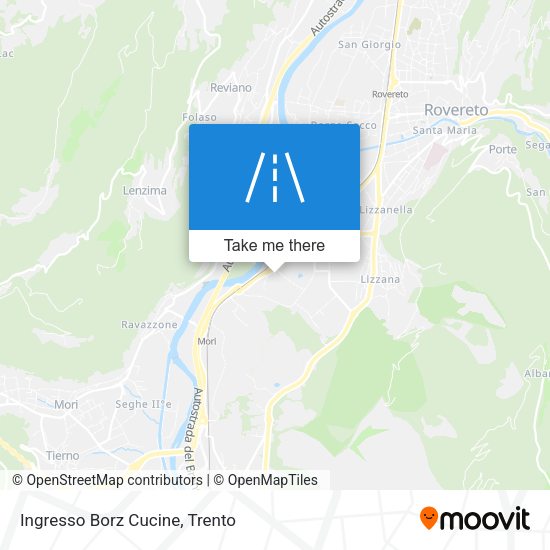 Ingresso Borz Cucine map