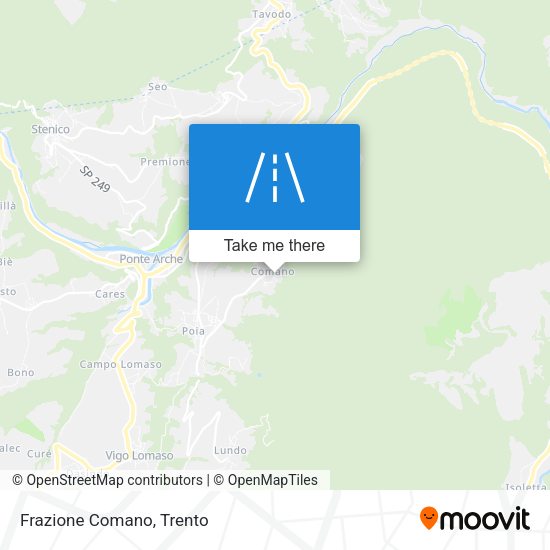 Frazione Comano map