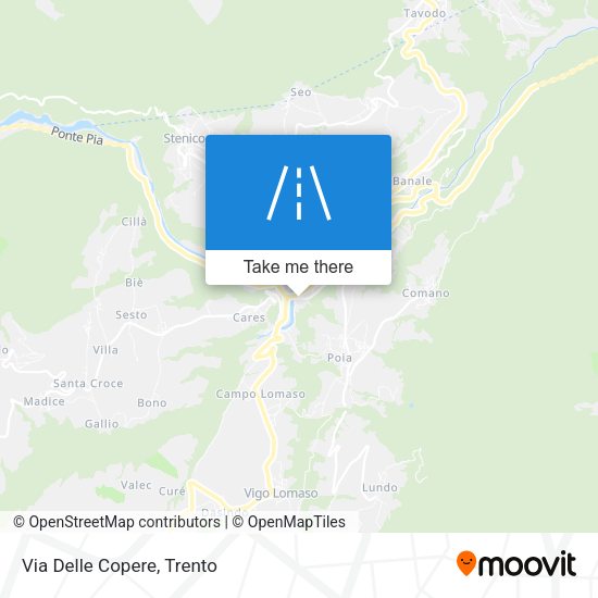 Via Delle Copere map