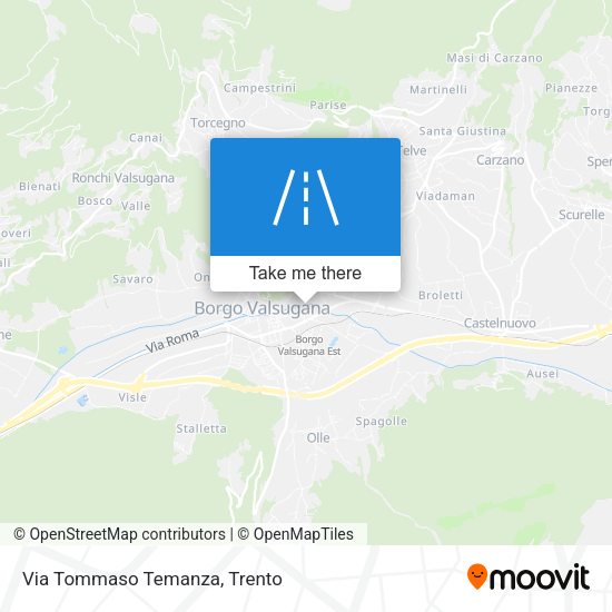 Via Tommaso Temanza map