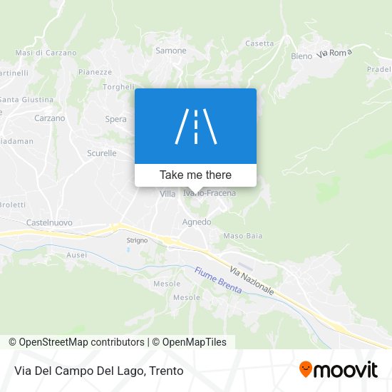 Via Del Campo Del Lago map