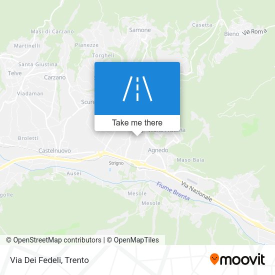 Via Dei Fedeli map