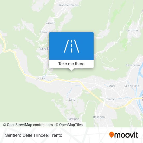 Sentiero Delle Trincee map