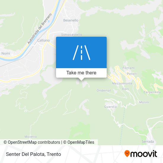 Senter Del Palota map