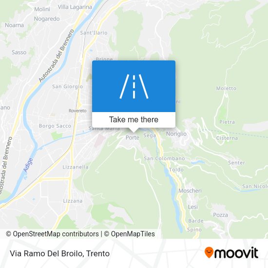 Via Ramo Del Broilo map