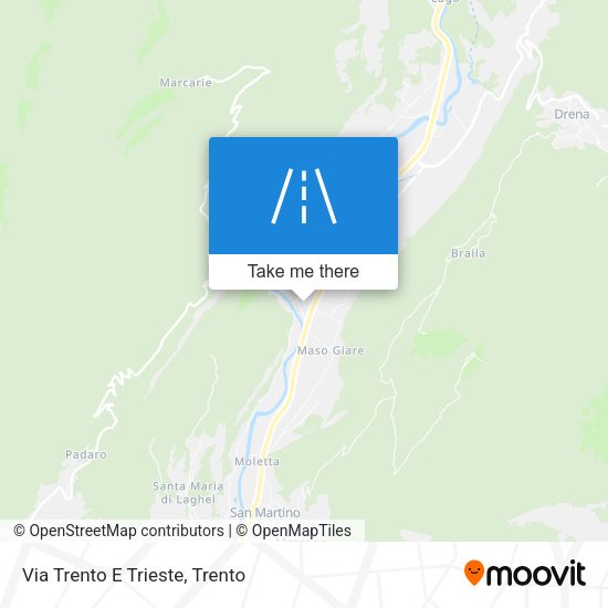 Via Trento E Trieste map