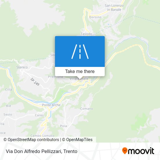 Via Don Alfredo Pellizzari map