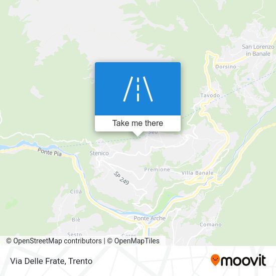 Via Delle Frate map