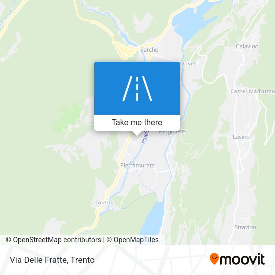 Via Delle Fratte map