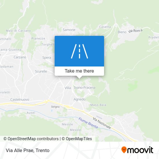 Via Alle Prae map